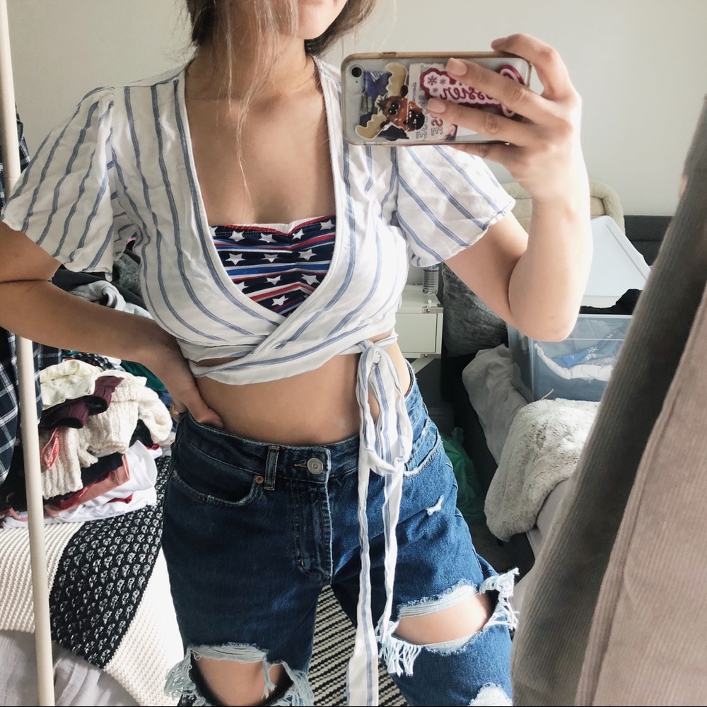 CROSS TIE TOP